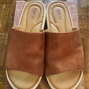 Born Ladies Shoes Sandals 8 Euro 39 Brown